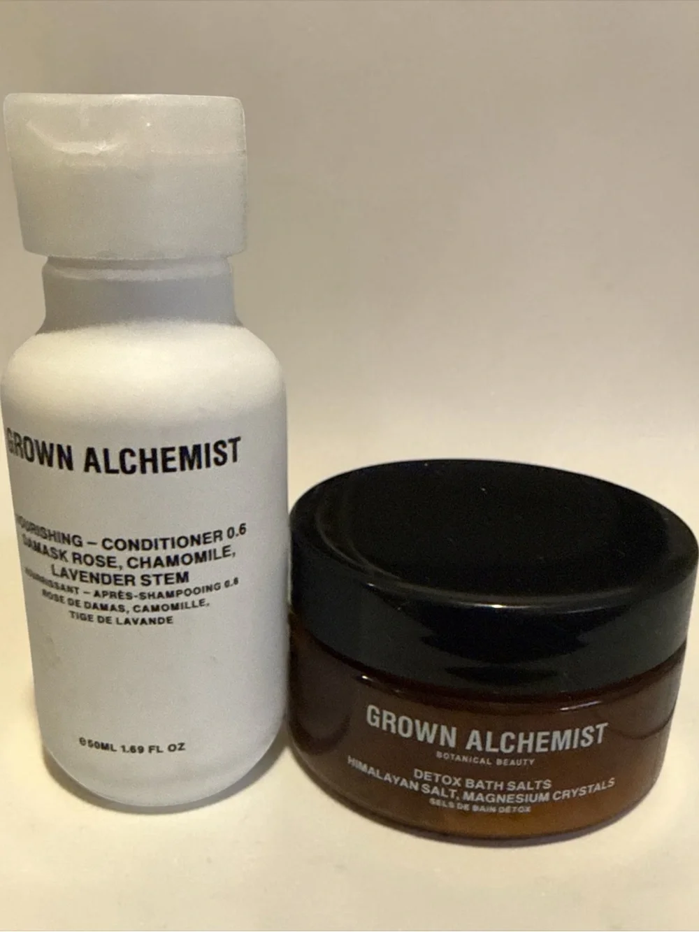 Grown AlchemistDetox Bath Salts and Conditioner Travel size